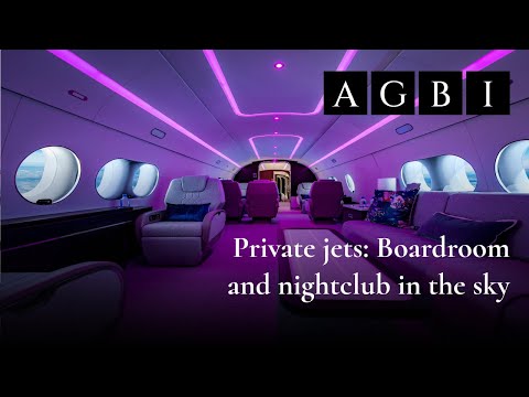 Private jets: Boardroom and nightclub in the sky