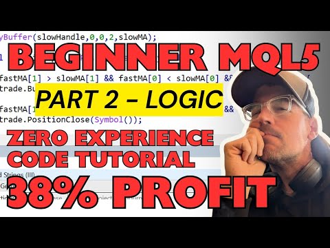 Beginner MQL5 Trading Bot Code - Moving Average Part 2 #algotrading #stockmarket
