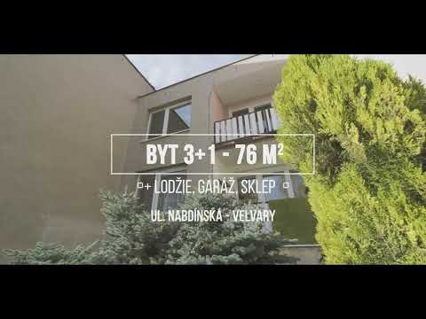 Videoprohlídka bytu 3+1 s lodžií a garáží - Velvary