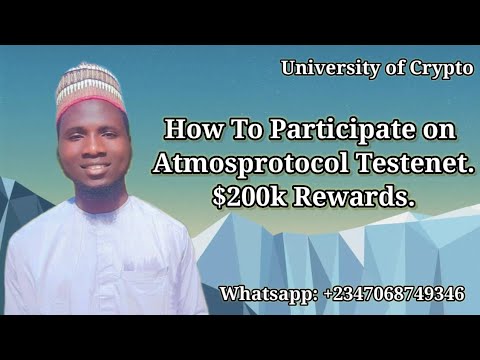 How To Participate on Atmos protocol Testenet.