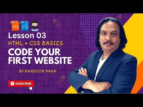 Hand-Code Your First Website: HTML + CSS Beginners Tutorial Lesson 3