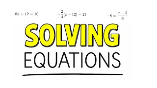 Solving Multi Step Equations