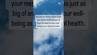 6 reasons why mental health is important.