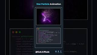 Star Particle Animation 🌟 | JavaScript & CSS Project #Shorts