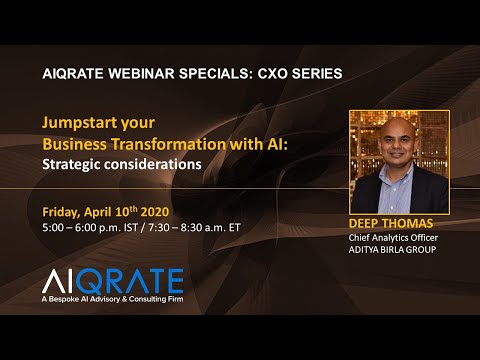Jumpstart your Business Transformation with AI Strategic considerations | Deep Thomas