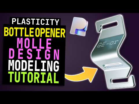 Plasticity Tutorial #21 | Modeling a MOLLE Bottle Opener