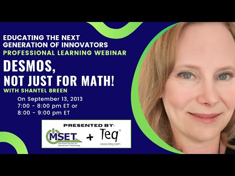 Educating the Next Generation of Innovators: Desmos, Not Just for Math