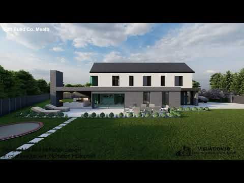 Exterior Visualisation of Self Build Co. Meath Ireland (Visuation3d)