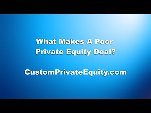 What Makes A BAD Private Equity Deal