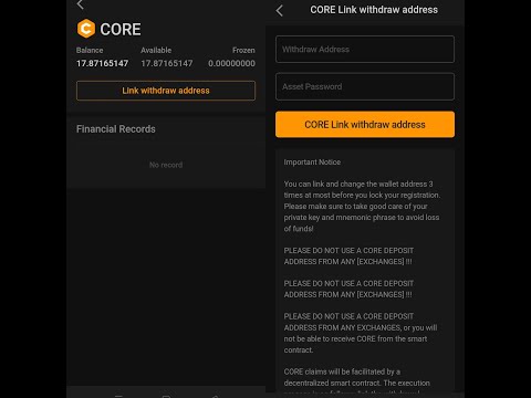 How to Link Core Mainnet WalletMatemask Address to Satoshi App