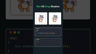 🟦 Box Shadow vs Drop Shadow: Key Differences Explained! 🌟||#shorts #shortvideo #cssframework #style