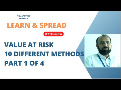 10 Value at Risk 10 different methods part 1 of 4