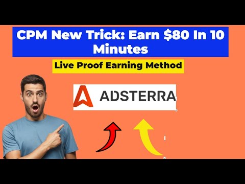 Adsterra CPM Direct Link Method 2023 | CPM Adsterra Trick 2023 Part-I  continue to Part-II