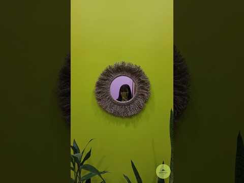 How to make DIy Mirror using cardboard and Rope #shorts #short #shortvideo #diy #mirror #craft