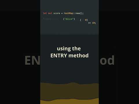 Master Rust: Simplify Key Checks with .entry() #rust #rustlang  #rustprogramming
