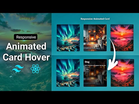 Responsive Animated Card Hover Effect | ReactJS and Tailwind CSS