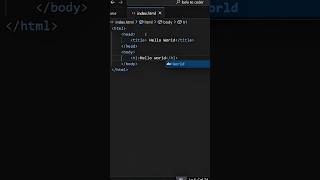 HTML Hello World in 15 Seconds 🔥 | HTML Basics for Beginners" #learntocode #codingpractices #viral