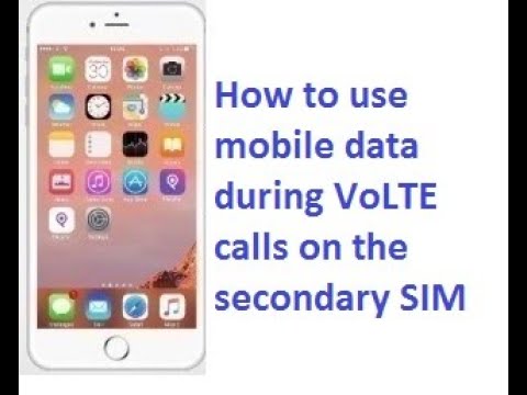 How to use mobile data during VoLTE calls on the secondary SIM
