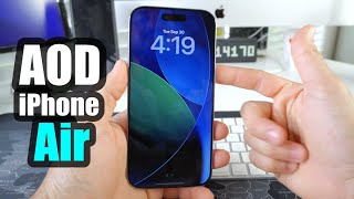 How To ENABLE/DISABLE Always On Display iPhone Air