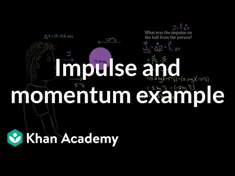 Impulse and momentum dodgeball example | Physics | Khan Academy
