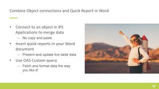 Work smarter in IFS Applications   Efficient reporting with the Office Automation Suite