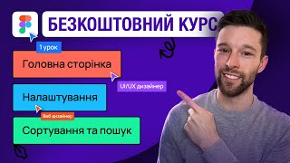 БЕЗКОШТОВНИЙ КУРС по FIGMA для початківців 2024 | Урок 1 | UI/UX дизайн