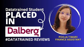 DataTrained Investment Banking Course Review - Pooja Tiwari | DataTrained Reviews
