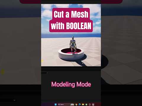 Modeling Mode: Booleans in Unreal Engine #tutorial #gamedevelopment #unrealengine