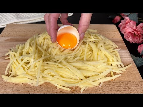 👍 Now this is the only way I cook potatoes with eggs. Tastier than pizza 💯