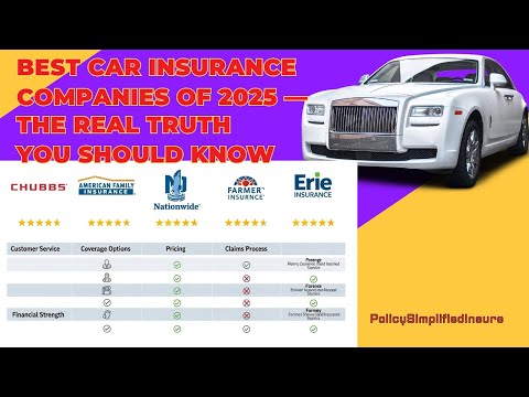 Best Car Insurance Companies of 2025 — The Real Truth You Should Know