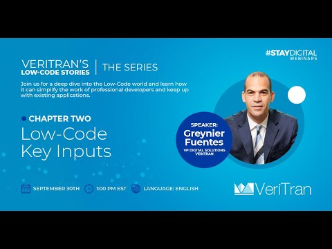 #StayDigital Webinars | VERITRAN´S LOW-CODE STORIES - Chapter II