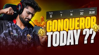 AAJ CONQUEROR HOKE RAHEGA | RANK PUSH TO #1 | BGMI LIVE