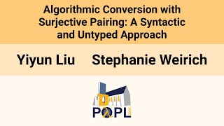 [POPL'26] Algorithmic Conversion with Surjective Pairing: A Syntactic and Untyped Approach