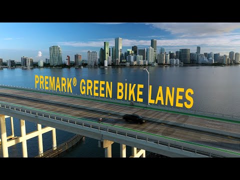 ENNIS-FLINT® by PPG PreMark® Bike Lane Green: Rickenbacker Causeway