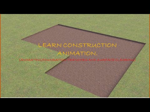 Animation Tutorial Blender 3.4(Construction Animation-Surface clearance+ Creating trenches).
