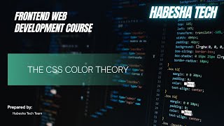 3 The CSS Color Theory