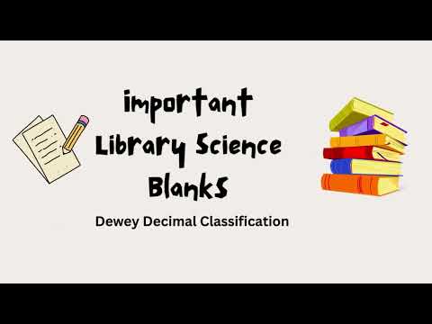 Library science blanks for SPSC, FPSC