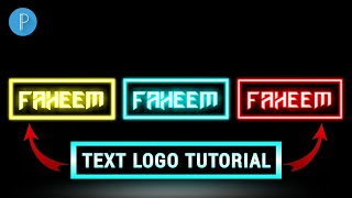 How to make professional logo for youtube channel[Logo kaise banaye][Noen logo]Text logo tutorial.