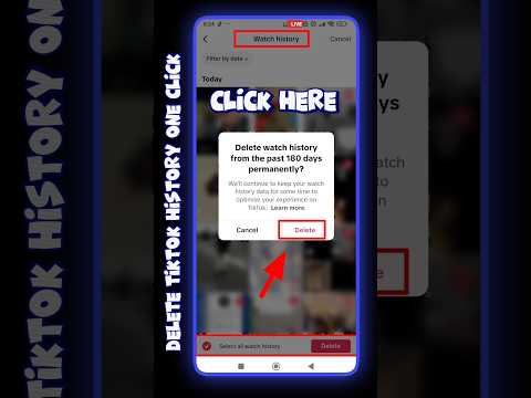 How to clear TikTok history #tiktokhistory