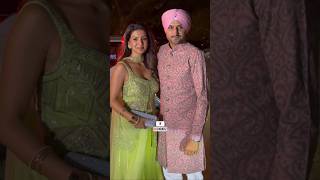 💫 Harbhajan Singh & Geeta Basra arrive at Arjun Tendulkar mehandi celebration 🌸