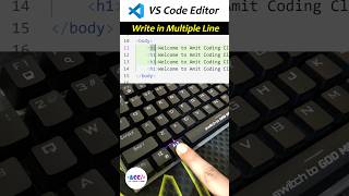 Coding Trick! Multi Line Typing #coding #viral #reels #shorts