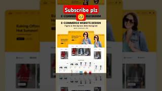 E-commerce web design in figma. #figma #e-commerce web design #shorts
