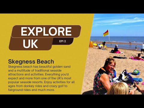 Skegness beach has beautiful golden sand beach.