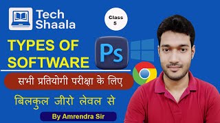 📚Types of Software Explained | सॉफ़्टवेयर के प्रकार | System vs Application | TechShaala