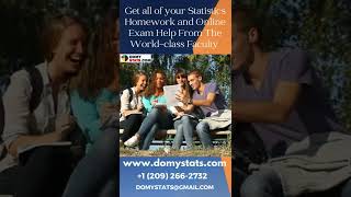 Our statistics experts are here to help Students with their statistics class and homework #shorts