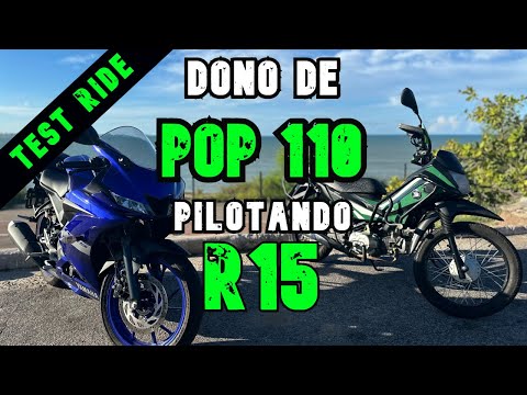 R15 - Dono de POP 110 pilotando a R15 pela primeira vez #r15