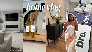 HOME VLOG | shopping at new Wayfair store, bedroom updates, new home decor: Amazon, Crate & Barrel
