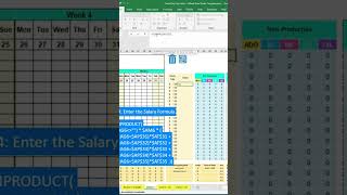 Auto-Calculate Staff Salary in Excel 💰 | Payroll Formula Trick #Shorts #Viral #Tech #Excel