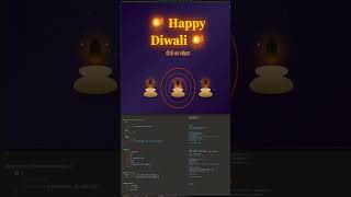 💻 “Happy Diwali Animation”🔥 Using HTML + CSS + JS #coding  #cleanui #css #cssanimation #code #design