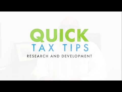 Quick Tax Tips - Research and Development